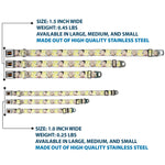 DR. STONE Title Logo Full Color Black/Orange Seatbelt Buckle Collar - Dr. Stone Chibi Senku and Gen Faces Stars Yellows