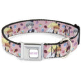Load image into Gallery viewer, FRUITS BASKET Title Logo Full Color White/Purple Seatbelt Buckle Collar - Fruits Basket Kyo and Yuki Easter Themed Animage Poster Pose Pink