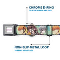 Load image into Gallery viewer, FRUITS BASKET Title Logo Full Color White/Purple Seatbelt Buckle Collar - Fruits Basket Kyo Tohru Yuki Group Pose Greens/Blues