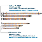 FRUITS BASKET Title Logo Full Color White/Purple Seatbelt Buckle Collar - Fruits Basket Chibi Kyo Soma and Cat Scattered Blue/Orange