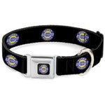 CHEVROLET SUPER SERVICE Logo Full Color Black/Blue/Yellow/White Seatbelt Buckle Collar - CHEVROLET SUPER SERVICE Logo Black/Blue/Yellow/White