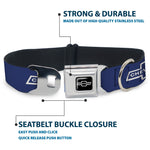 1965 CHEVROLET Bowtie Full Color Black/White Seatbelt Buckle Collar - 1965 CHEVROLET Bowtie Blue/White