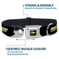 Load image into Gallery viewer, Chevy Bowtie Full Color Black Gold Seatbelt Buckle Collar - Chevy Bowtie Black/Gold Logo REPEAT