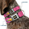 Load image into Gallery viewer, Chevy Bowtie Full Color Black Gold Seatbelt Buckle Collar - Chevy Gold Bowtie w/Logo PINK