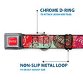 Load image into Gallery viewer, DRINK COCA-COLA Logo Full Color Red/White Seatbelt Buckle Collar - DRINK COCA-COLA Coke Patches Stacked Reds/Multi Color
