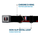 Camaro Badge Full Color Seatbelt Buckle Collar - CAMARO Badge Logo REPEAT