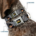 Load image into Gallery viewer, MY HERO ACADEMIA Title Logo Full Color Black Seatbelt Buckle Collar - My Hero Academia Shota Aizawa Scarf Pose Grays