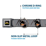 MY HERO ACADEMIA Title Logo Full Color Black Seatbelt Buckle Collar - My Hero Academia Shota Aizawa Scarf Pose Grays