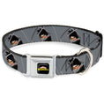 Load image into Gallery viewer, MY HERO ACADEMIA Title Logo Full Color Black Seatbelt Buckle Collar - My Hero Academia Shota Aizawa Scarf Pose Grays