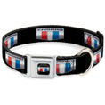 Load image into Gallery viewer, CAMARO Six Badge Full Color Black Silver Red White Blue Seatbelt Buckle Collar - CAMARO Six Badge Black/Silver/Red/White/Blue