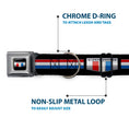 Load image into Gallery viewer, CAMARO Six Badge Full Color Black Silver Red White Blue Seatbelt Buckle Collar - CAMARO Six Badge/Stripe Black/Silver/Red/White/Blue