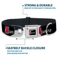 Load image into Gallery viewer, 1972 CAMARO Script Emblem Full Color Black Silver Reds Seatbelt Buckle Collar - 1972 CAMARO Script Emblem Black/Silver/Reds