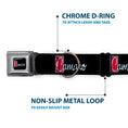 Load image into Gallery viewer, 1972 CAMARO Script Emblem Full Color Black Silver Reds Seatbelt Buckle Collar - 1972 CAMARO Script Emblem Black/Silver/Reds