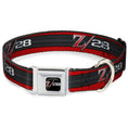 Load image into Gallery viewer, 1969 Camaro Z/28 Emblem Full Color Black/Silvers/Red Seatbelt Buckle Collar - 1969 Camaro Z/28 Emblem/Stripe Red/Black/Gray/Silver