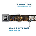 Load image into Gallery viewer, COWBOY BEBOP Title Logo Full Color Black/White Seatbelt Buckle Collar - COWBOY BEBOP Jet Black and Crew Bonsai Tree Scene and Title Logo