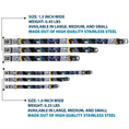 Load image into Gallery viewer, COWBOY BEBOP Title Logo Full Color Black/White Seatbelt Buckle Collar - COWBOY BEBOP Spike Vicious and Faye Pose and Title Logo Blues/Yellow