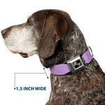 Dog Bone Seatbelt Buckle Collar - Lavender