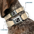 Load image into Gallery viewer, Dog Bone Seatbelt Buckle Collar - Tan