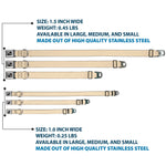 Dog Bone Seatbelt Buckle Collar - Tan