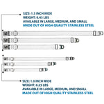 Dog Bone Seatbelt Buckle Collar - White