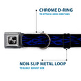 Load image into Gallery viewer, Dog Bone Seatbelt Buckle Collar - Flame Blue