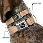 Dog Bone Seatbelt Buckle Collar - Natural Hemp