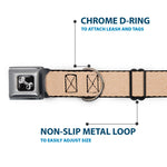 Dog Bone Seatbelt Buckle Collar - Natural Hemp