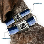 Dog Bone Seatbelt Buckle Collar - Spectrum Blue