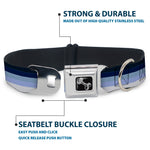 Dog Bone Seatbelt Buckle Collar - Spectrum Blue