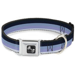Dog Bone Seatbelt Buckle Collar - Spectrum Blue