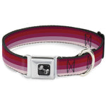 Dog Bone Seatbelt Buckle Collar - Spectrum Pink