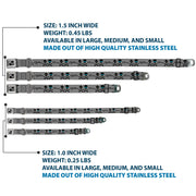 Dog Bone Seatbelt Buckle Collar - 2gether 4ever Skulls