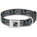 Load image into Gallery viewer, Dog Bone Seatbelt Buckle Collar - 2gether 4ever Skulls