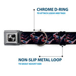 Dog Bone Seatbelt Buckle Collar - 3-D Glasses Black