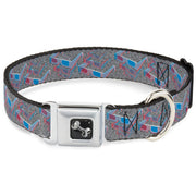 Dog Bone Seatbelt Buckle Collar - 3-D Glasses w/TV Noise