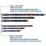 Dog Bone Seatbelt Buckle Collar - 3-D TV Cats in Space