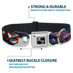 Dog Bone Seatbelt Buckle Collar - 3-D TV Cats in Space