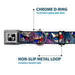 Dog Bone Seatbelt Buckle Collar - 3-D TV Cats in Space