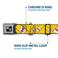 Load image into Gallery viewer, Buckle-Down Seatbelt Buckle Dog Collar - 40 Oz. Beer Bottles Yellow