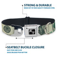 Load image into Gallery viewer, Dog Bone Seatbelt Buckle Collar - 100 Dollar Bill CLOSE-UP