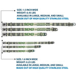 Dog Bone Seatbelt Buckle Collar - 100 Dollar Bill CLOSE-UP/Triple Benjamin