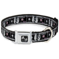 Load image into Gallery viewer, Dog Bone Seatbelt Buckle Collar - 100 Dollar Bill X-Ray Black/White