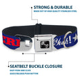 Load image into Gallery viewer, Dog Bone Seatbelt Buckle Collar - 'MERICA FUCK YEAH!/Star Blue/Red/White