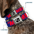 Load image into Gallery viewer, Dog Bone Seatbelt Buckle Collar - 'MERICA/Star Blue/Red/White