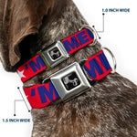 Dog Bone Seatbelt Buckle Collar - 'MERICA/Star Red/Blue/White