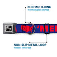 Load image into Gallery viewer, Dog Bone Seatbelt Buckle Collar - 'MERICA/USA Silhouette Blue/Red