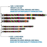 Dog Bone Seatbelt Buckle Collar - Animal Skins & Stripes 1