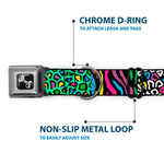 Dog Bone Seatbelt Buckle Collar - Animal Skins & Stripes 2