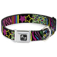 Load image into Gallery viewer, Dog Bone Seatbelt Buckle Collar - Animal Skins & Stripes 2