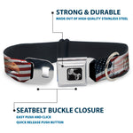 Dog Bone Seatbelt Buckle Collar - American Eagle Flags